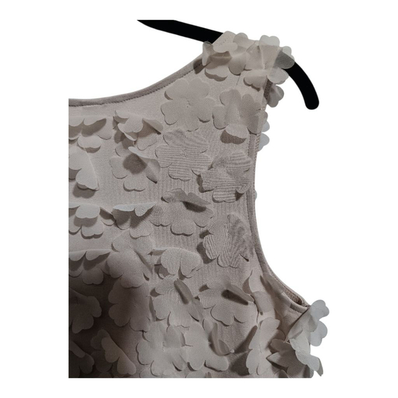 H&M Floral Applique Bodycon Mini Dress in Cream - Picture 4 of 8